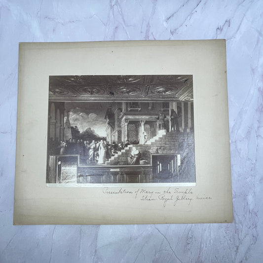 Presentation of Mary in the Temple Antique 12x14" Art Print V21