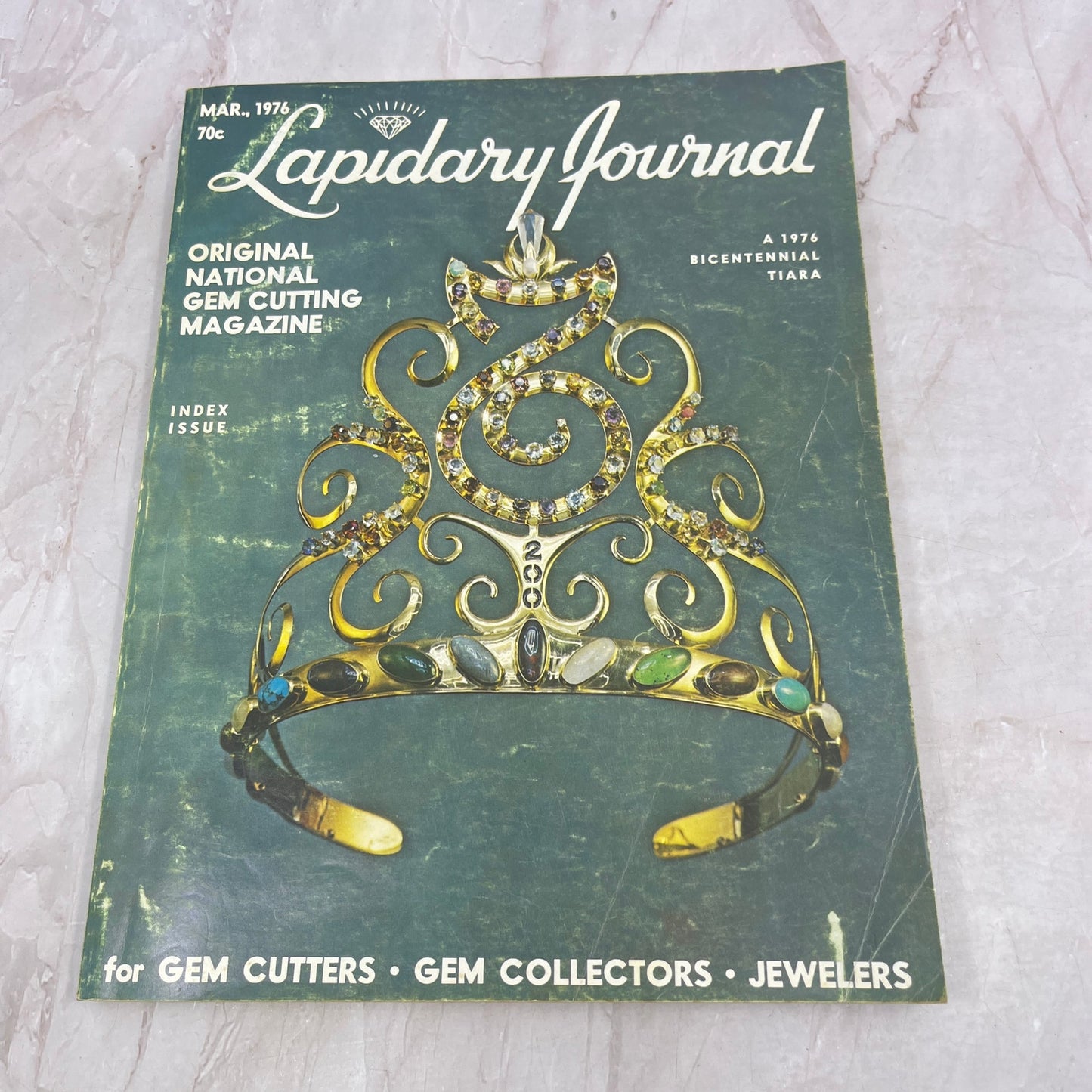 1976 Bicentennial Tiara - Lapidary Journal Magazine - Mar 1976 M28