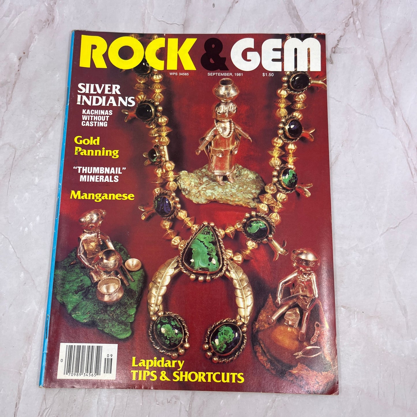 Silver Indians Gold Panning Manganese - Rock & Gem Magazine - Sep 1981 M24