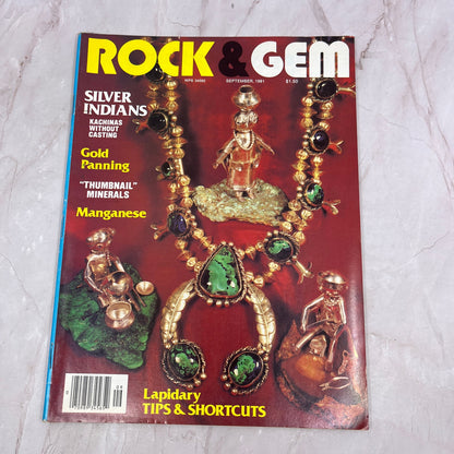 Silver Indians Gold Panning Manganese - Rock & Gem Magazine - Sep 1981 M24