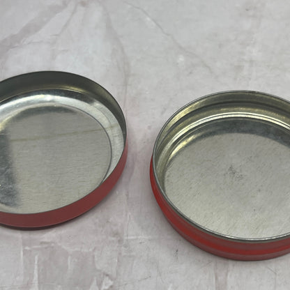Vintage Leica Logo 1 7/8" Metal Red Tin Case SF4
