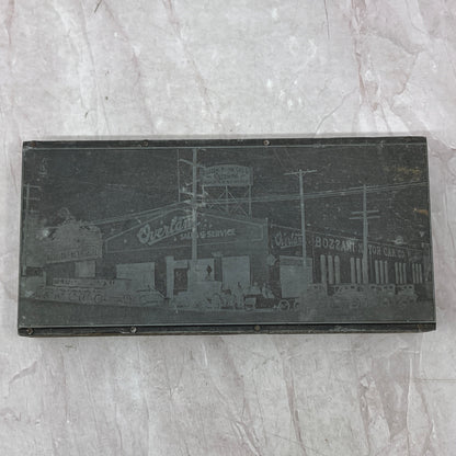 Bozzani Motors Garage Covina California Vintage Letterpress Printers Block Plate SF5