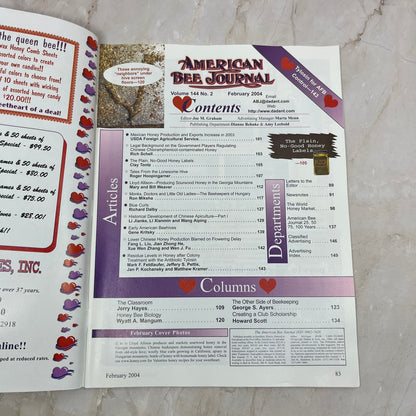 2004 Feb American Bee Journal Magazine Bees Beekeeping Honey M7