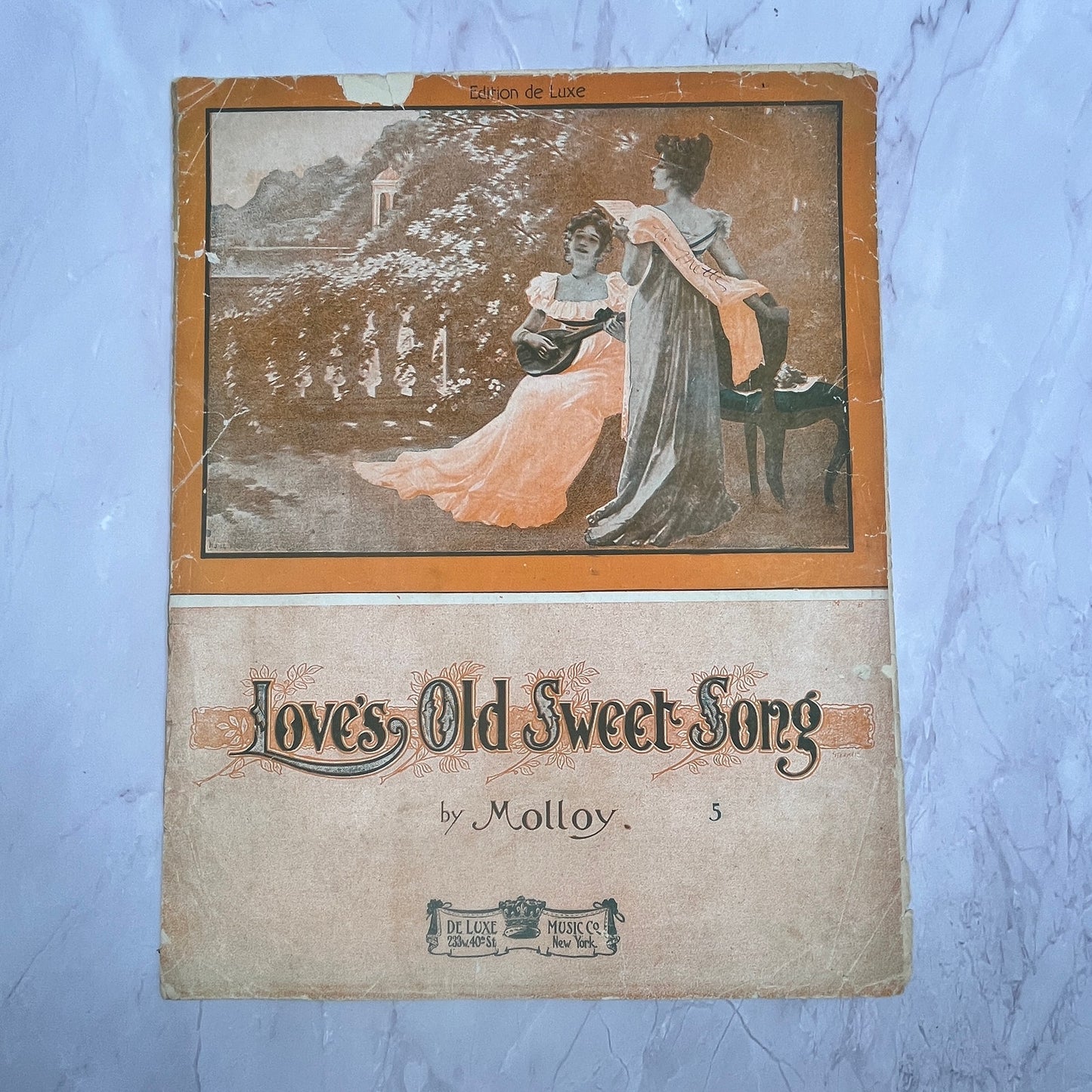 Love's Old Sweet Song - Molloy Antique Sheet Music V15