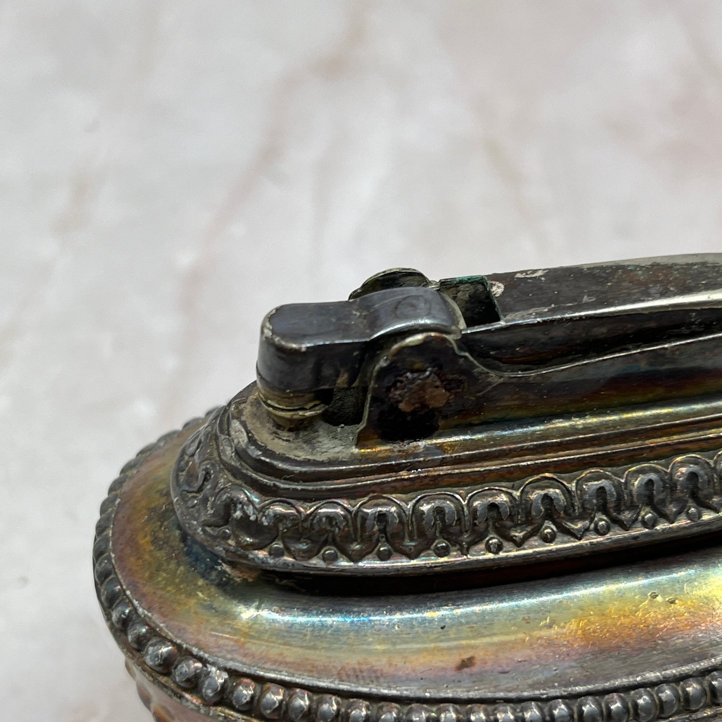 Vintage Ronson Sterling Silver Queen Anne Table Lighter TL21