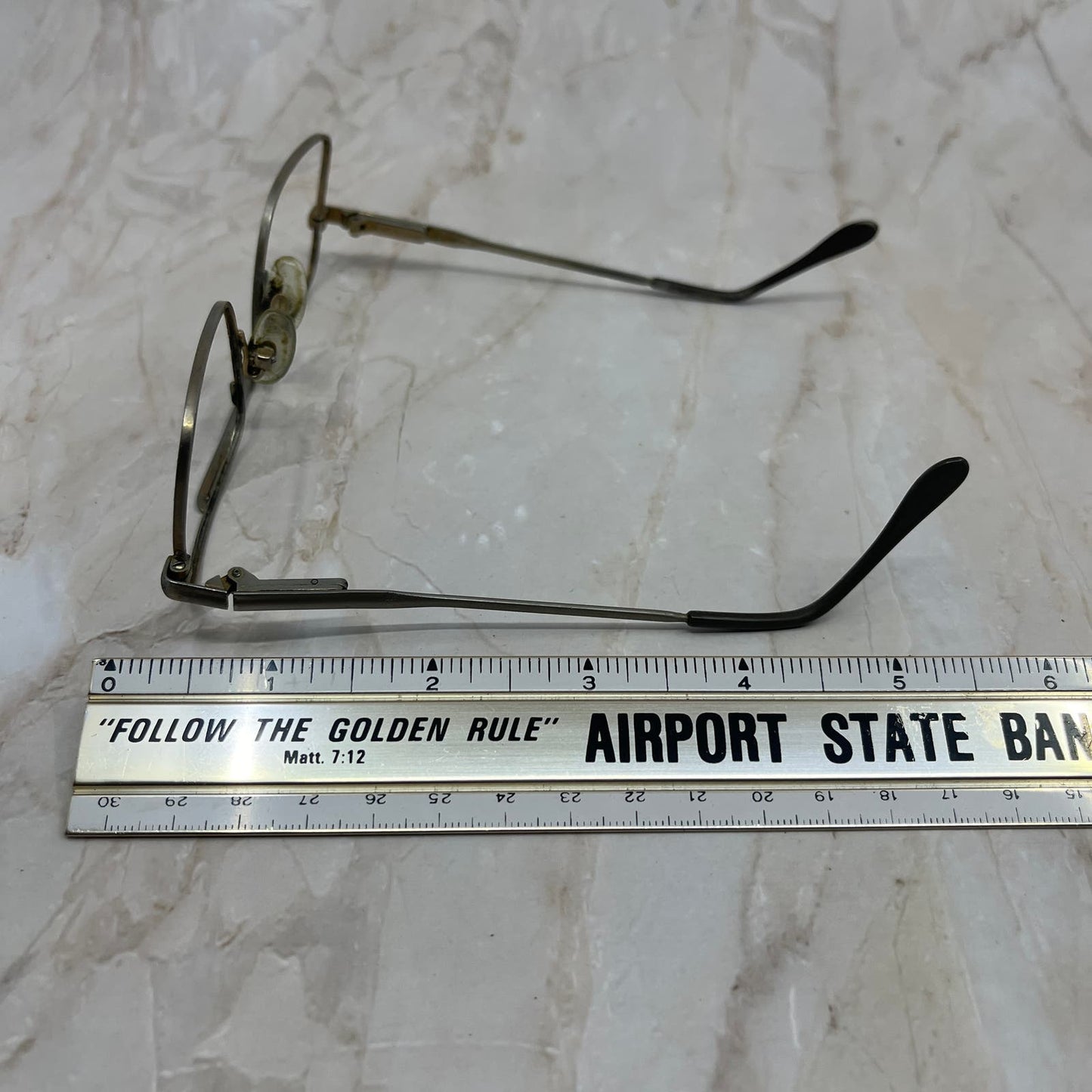 Retro Men’s Brass Tone Aviator Sunglasses Eyeglasses Frames TD7-G4-3