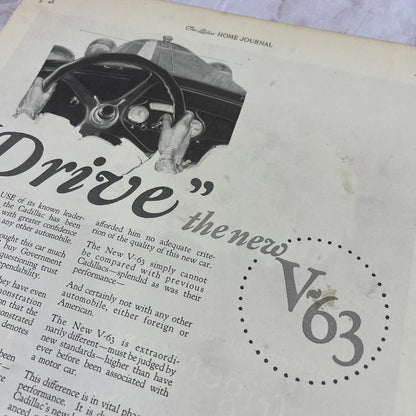 Cadillac V-63 Automobile Detroit MI 1924 Magazine Ad FL6-11