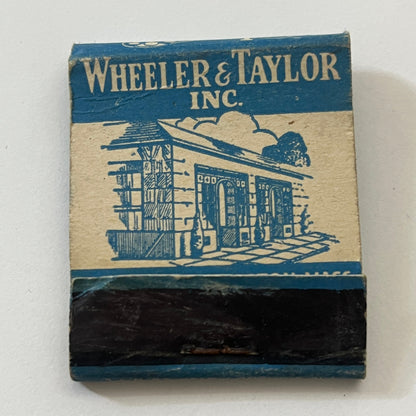 Wheeler & Taylor Inc, Great Barrington MA Vintage Matchbook Cover TB6-MB1-2