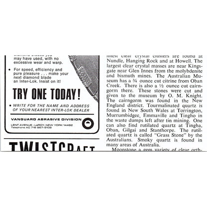 Dublee Rocks & Gems Tulsa Oklahoma 1972 Ad AF8-M4