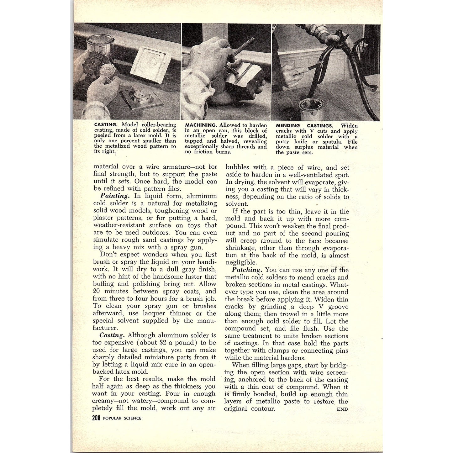 What You Can Do With Cold Solder Henry B Comstock 2-Page 1955 Article AG1-4