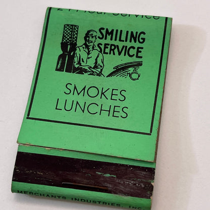 Hubb's Filling Station 1294 Main St Leicester MA Matchbook Cover TB8-MB3-9