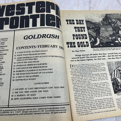1984 Feb - Western Frontier Gold Rush Magazine Breyfogle's Lost Gold Mine M20