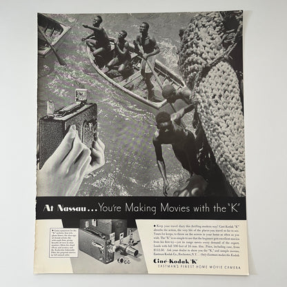 Ciné-Kodak K Eastman's Finest Home Movie Camera Eastman Kodak 1935 Ad V1-4
