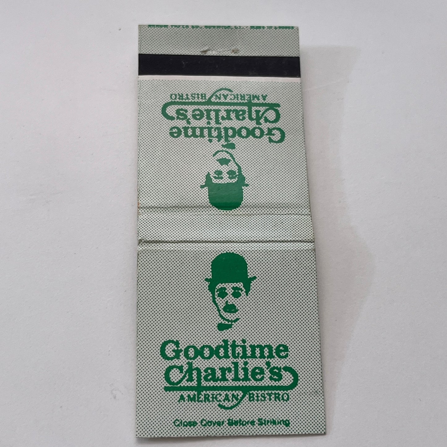 Good Time Charlie's American Bistro Glastonbury CT Vintage Matchbook TB8-MB-13