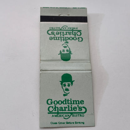 Good Time Charlie's American Bistro Glastonbury CT Vintage Matchbook TB8-MB-13