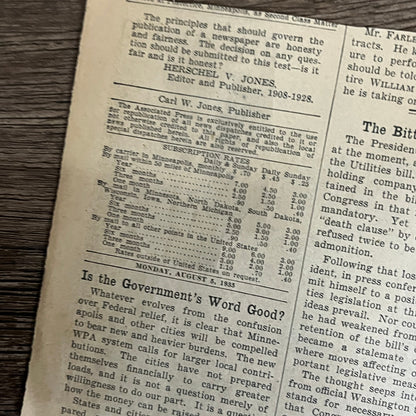 Astor Trading Post Replica Dedicated Near Duluth 1935 Newspaper Article V1-9