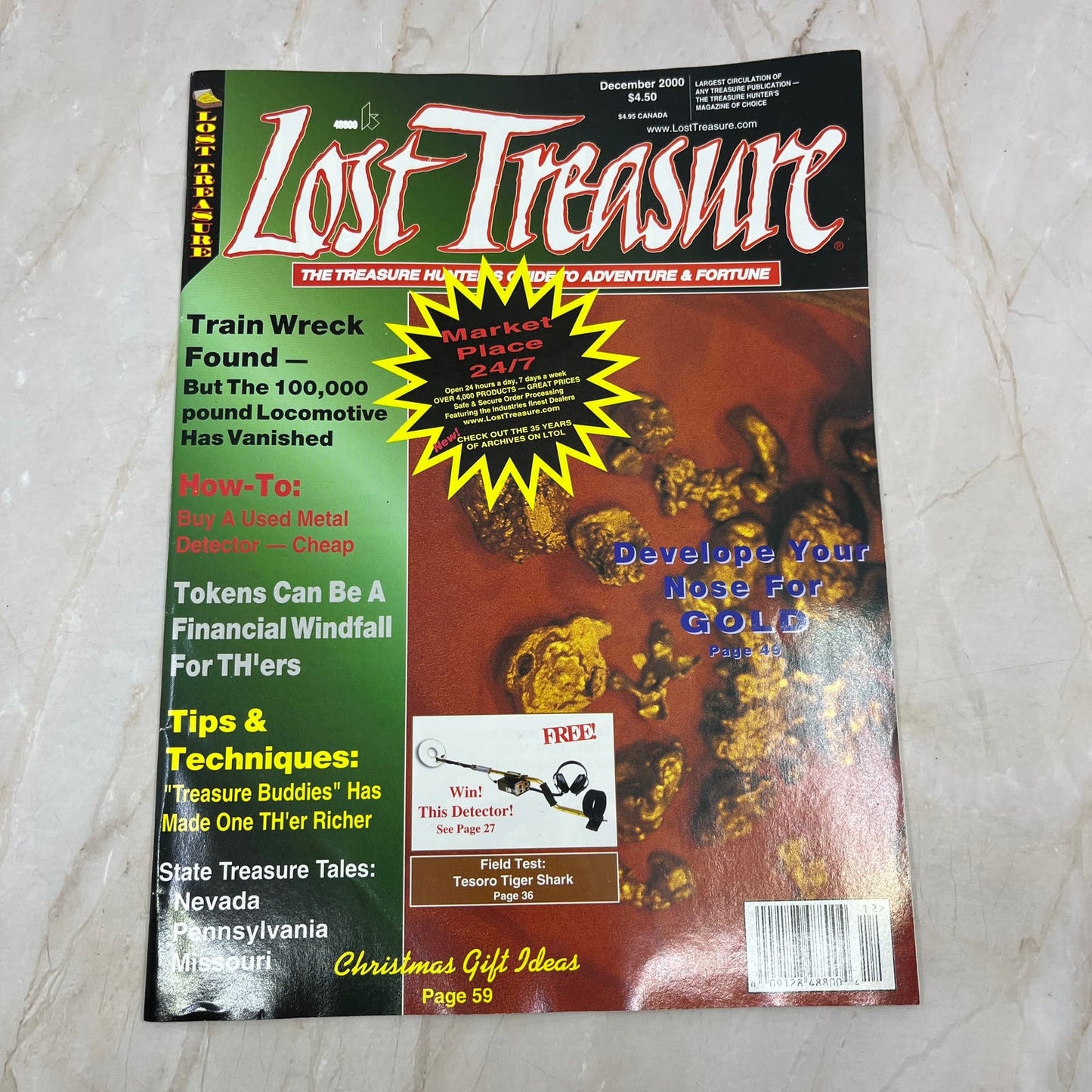 2000 Dec - Lost Treasure Magazine - Treasure Hunting Gold Prospecting M14