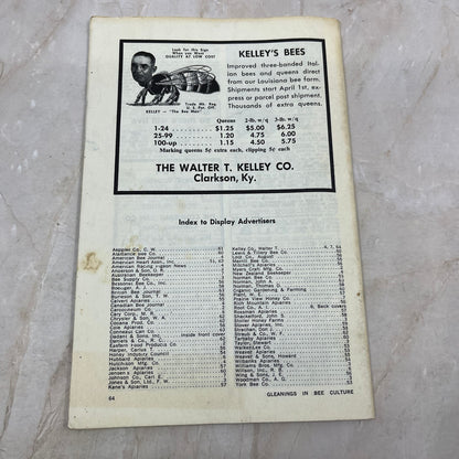 1964 Jan COVERLESS Gleanings in Bee Culture Magazine Bees Beekeeping Honey TD7