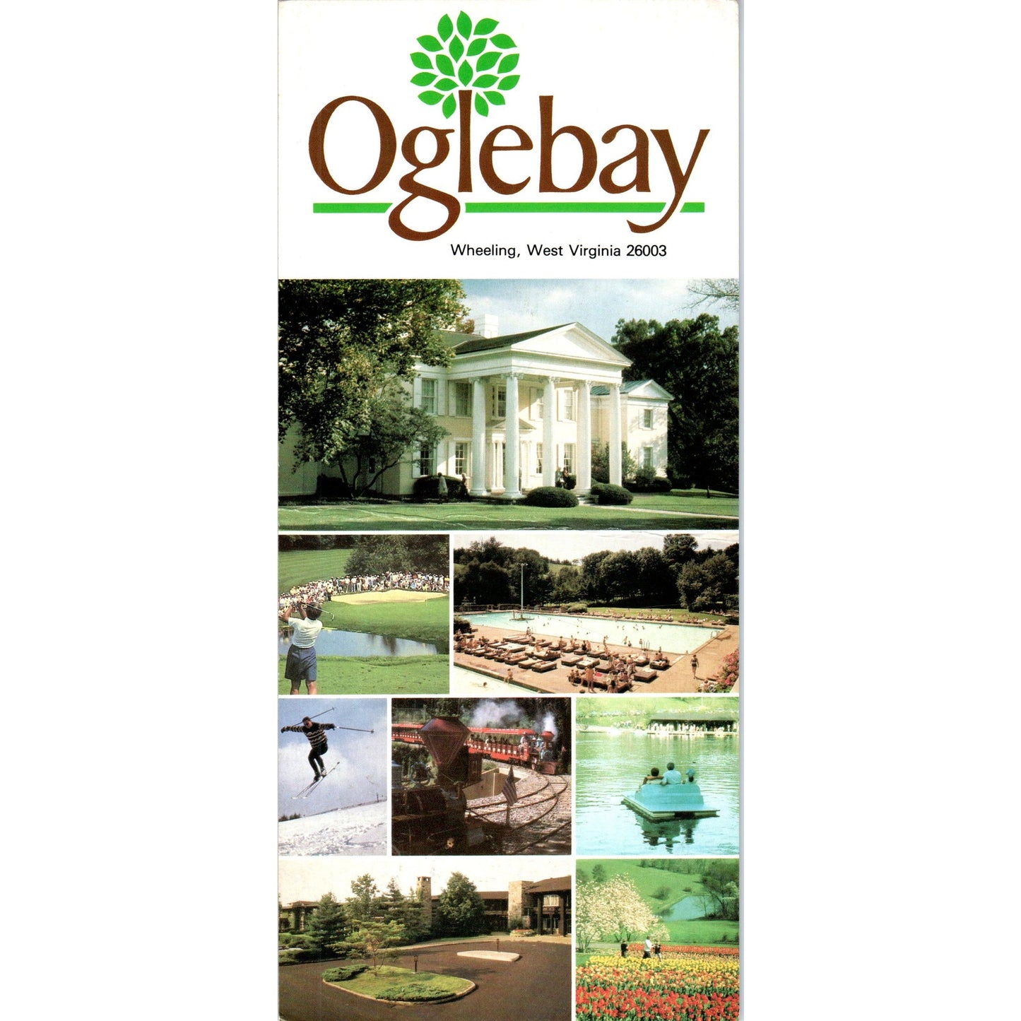 Vintage Oglebay Wheeling West Virginia Travel Info Card TH2-O2