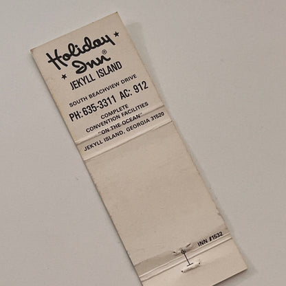 Holiday Inn Jekyll Island Georgia Vintage Matchbook Cover TB6-MB2-2