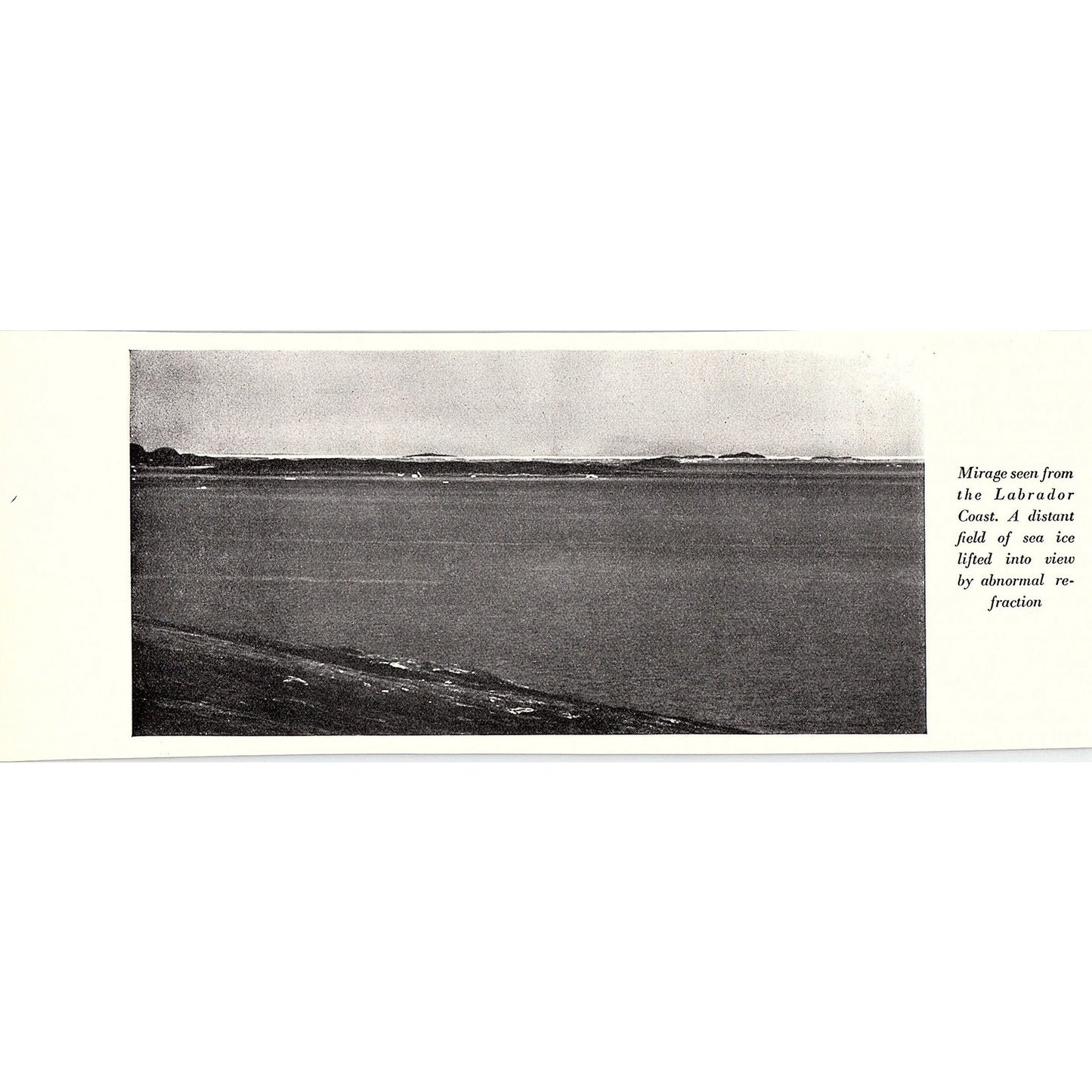 Mirage Seen from the Labrador Coast 1932 Photo AG2-7