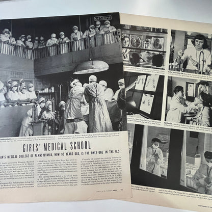 Woman's Medical College of Pennsylvania 2 Pages 1940s WWII Era Article V29-5