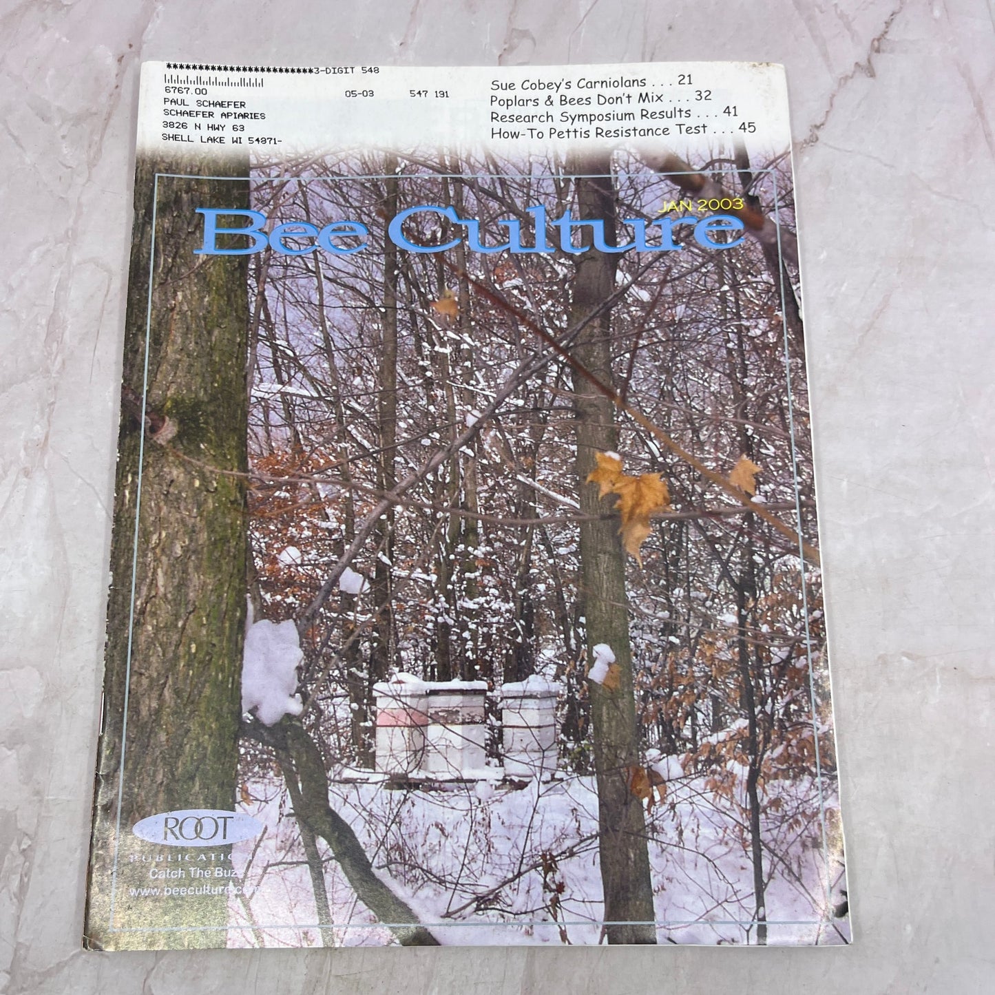 2003 Jan - Bee Culture Magazine - Bees Beekeeping Honey M32