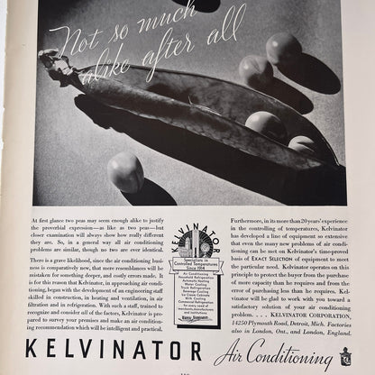 Kelvinator Air Conditioning Detroit MI 1935 Ad V1-4