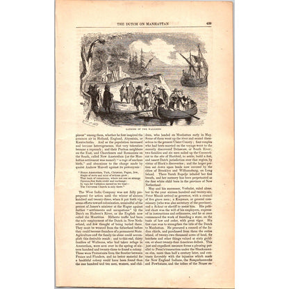 Dutch on the Manhattan Henry Hudson NY - 11 Pages 1854 Article I19