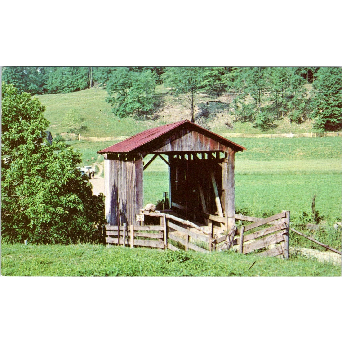 Washington County #1 Aldridges Run Marietta Covered Bridge Postcard PC3