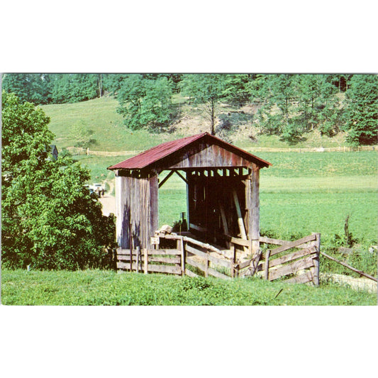 Washington County #1 Aldridges Run Marietta Covered Bridge Postcard PC3