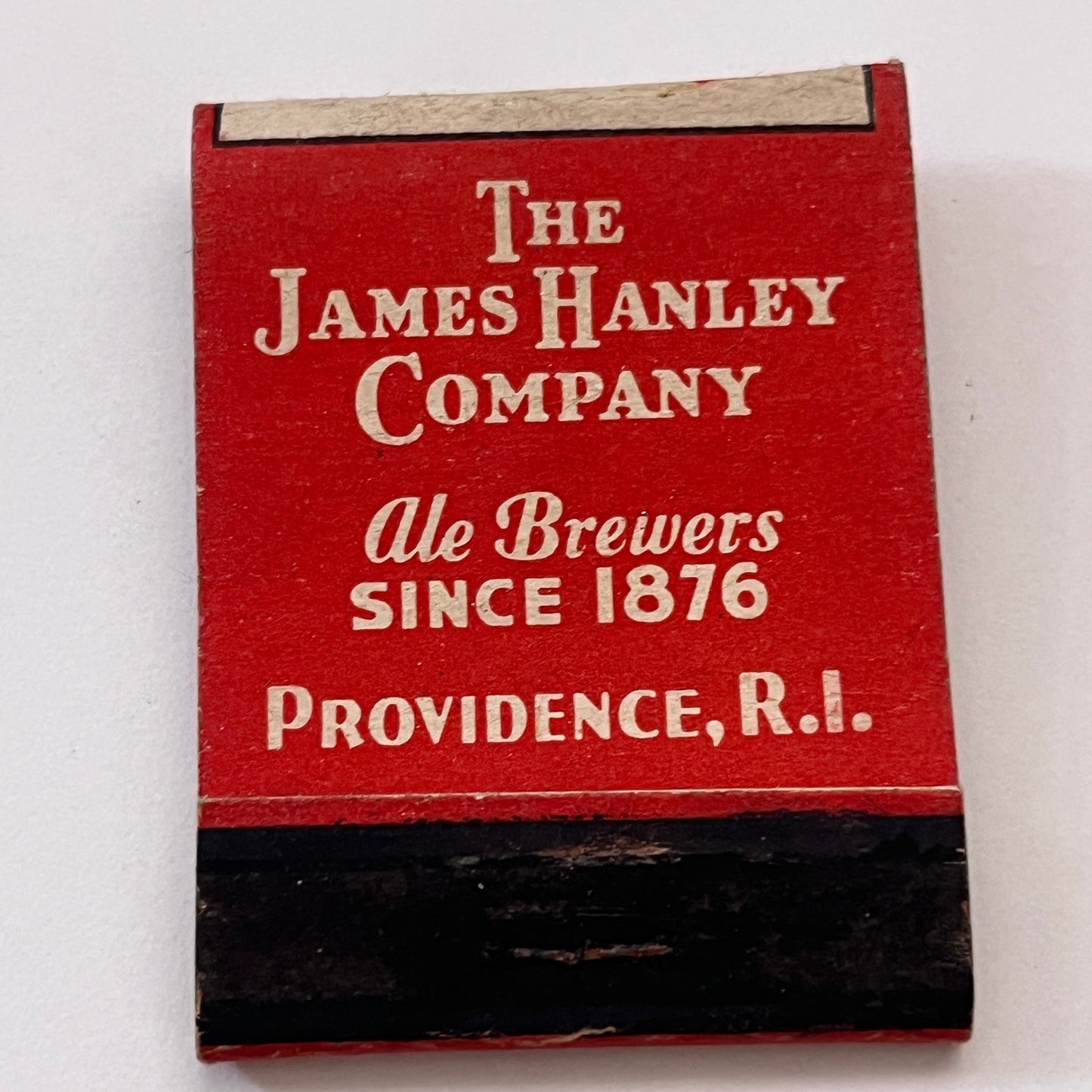 The James Hanley Company Brewers Providence RI Vintage Matchbook Cover TB6-MB1-7