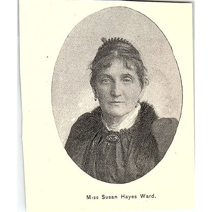 Miss Susan Hayes Ward Chautauqua Women's Council 1892 Portrait AG2-M22