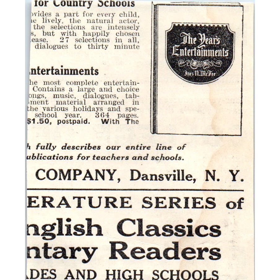 National College of Education Evanston IL 1930s Magazine Advertisement AE4-I1