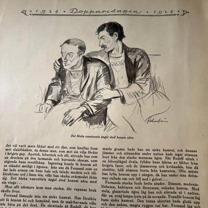 Låt Mig Sova by Carl Lovén 2 Pages 1924 Swedish Story V27-4