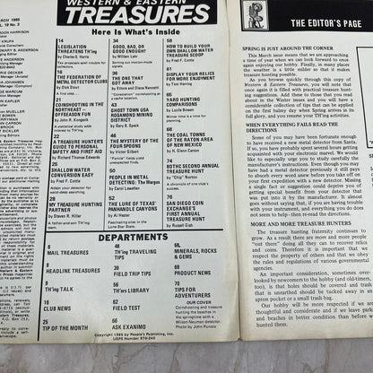 1985 March - Western & Eastern Treasures Magazine - Treasure Hunting Gold M12