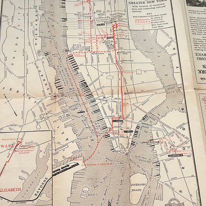 1930 B&O Railroad New York Newark Philadelphia Wilmington Baltimore Timetable B6