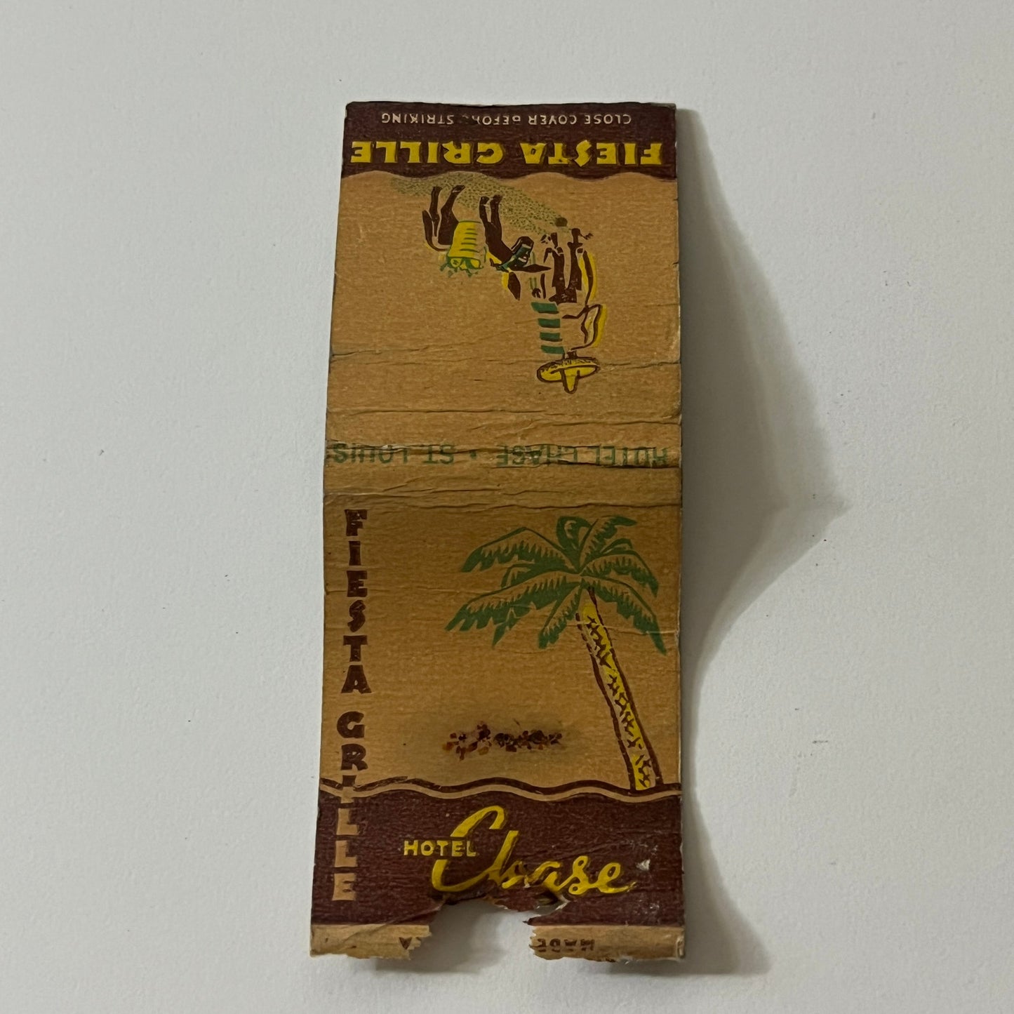 Fiesta Grill Hotel Chase St. Louis MO Vintage Matchbook MB60-1