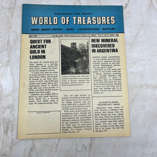 1979 May - International Club Digest World of Treasures Magazine Newsletter M16