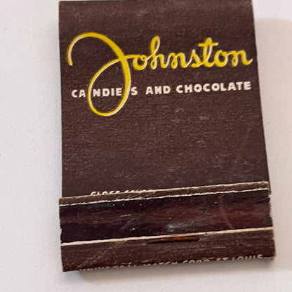 Johnston Candies & Chocolate Milwaukee WI Vintage Matchbook Cover TB6-MB1-6
