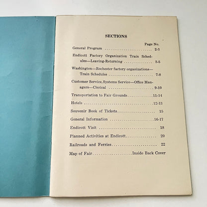 1940 IBM International Business Machines Day Ephemera Lot NY World’s Fair H4-4