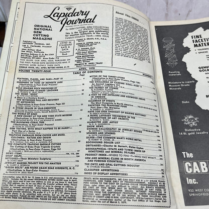 24th Year Rockhound Buyers Guide - Lapidary Journal Magazine - Apr 1970 M28