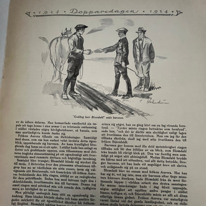 Den Nyckfulla Fortuna by J.E. Lindblad 4 Pages 1924 Swedish Story V27-4