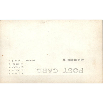 View Near a Baroque Building RPPC Real Photo Postcard AB9