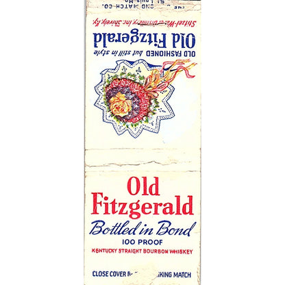 Old Fitzgerald Shively Kentucky Vintage Matchbook Cover SC7-Y6