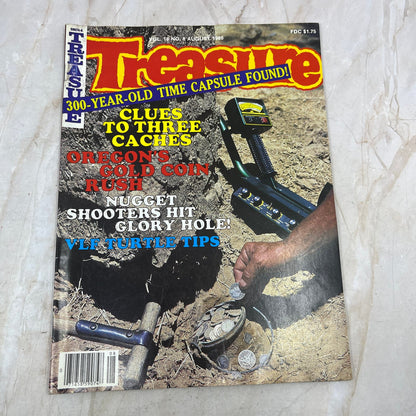 1985 Aug - Treasure Magazine - Treasure Hunting Metal Detecting Gold Coins M10