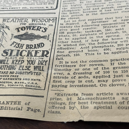 Smith Manure Spreader Co Endless Manure Spreader Chicago 1905 Magazine Ad FL6-11