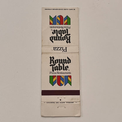 Round Table Pizza Restaurants Vintage Matchbook Cover TB6-MB2-2