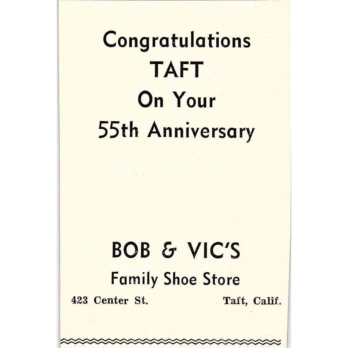 Bob & Vic's Family Shoe Store, Frank Wheatley Industries Taft CA 1965 Ad AF8-M6