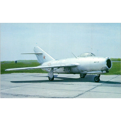 Mikoyab-Guervich MIG-15 Fagot Vintage Postcard TG8-PC